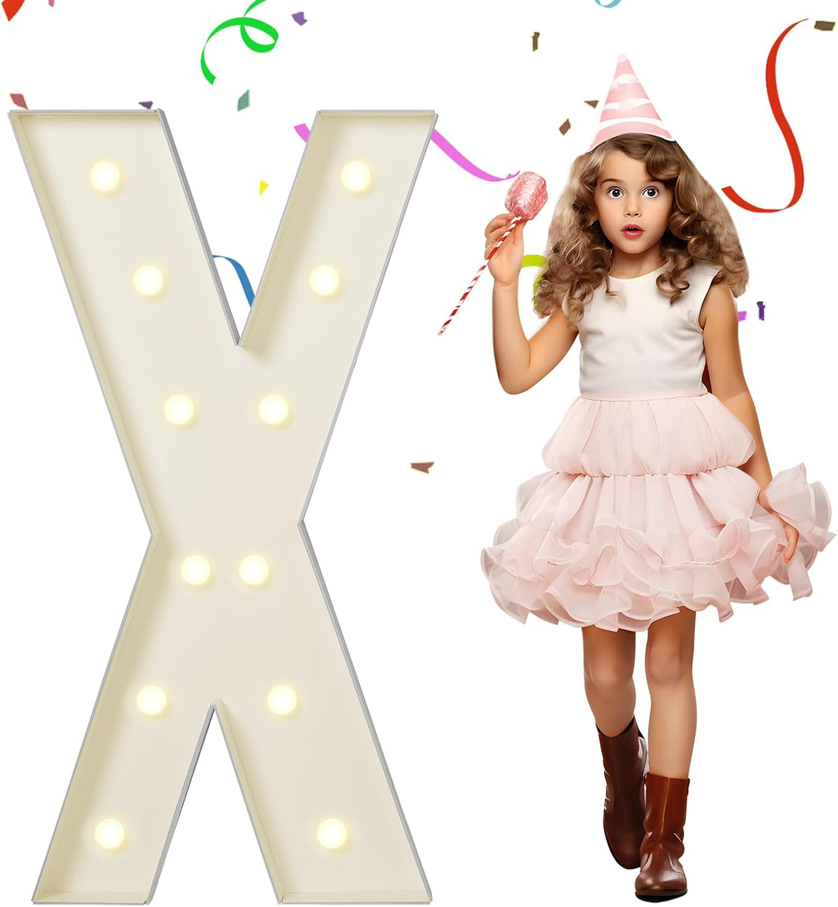 eufony Marquee Letters 4 Feet Tall, 4 FT Marquee Light Up Letters, Giant Light Up Letters 4FT for