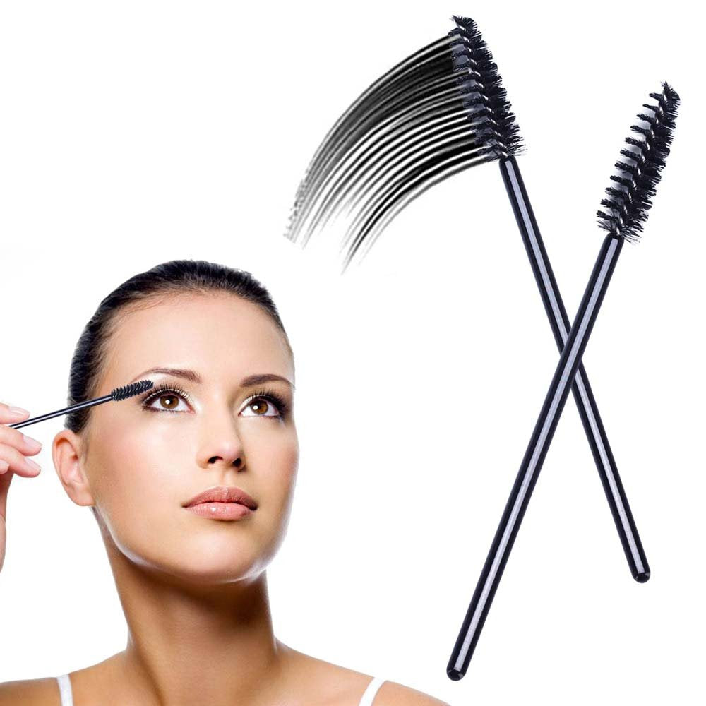 BTYMS 100 Pcs Disposable Eyelash Spoolies Brush Mascara Applicator Lash Wand Lashes Brush Eyebrow