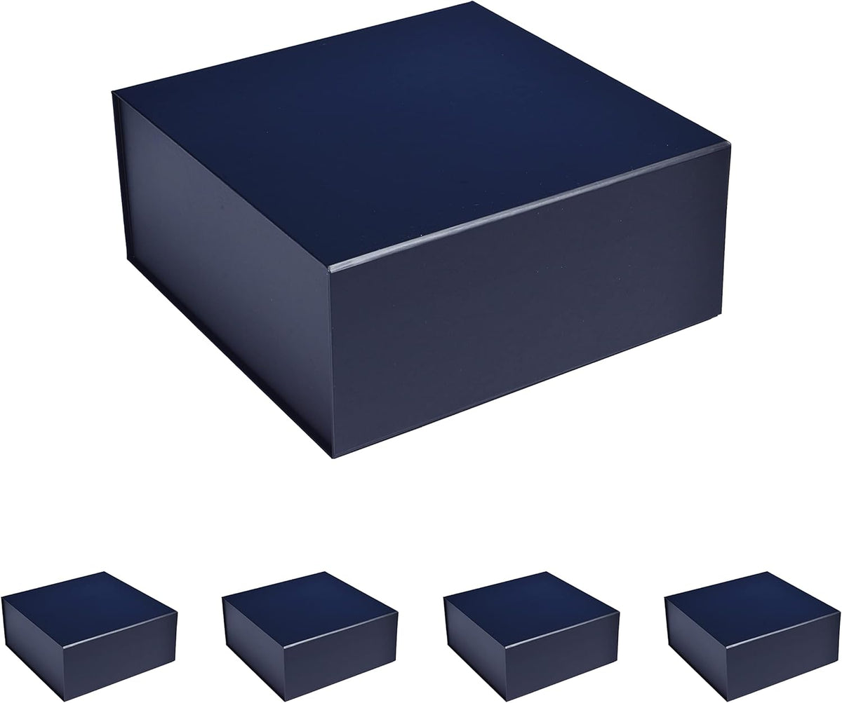 CECOBOX - Gift Boxes with Lids for Presents 6"x6"x2.75" - Matte, Collapsible Magnetic Closure Gift