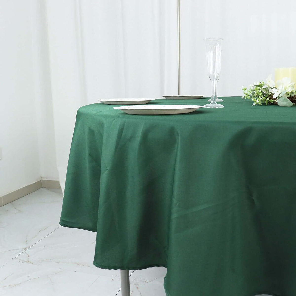 Efavormart Round Tablecloth, 90 Inch Stain & Wrinkle Resistant Washable Table Cloth, Decorative