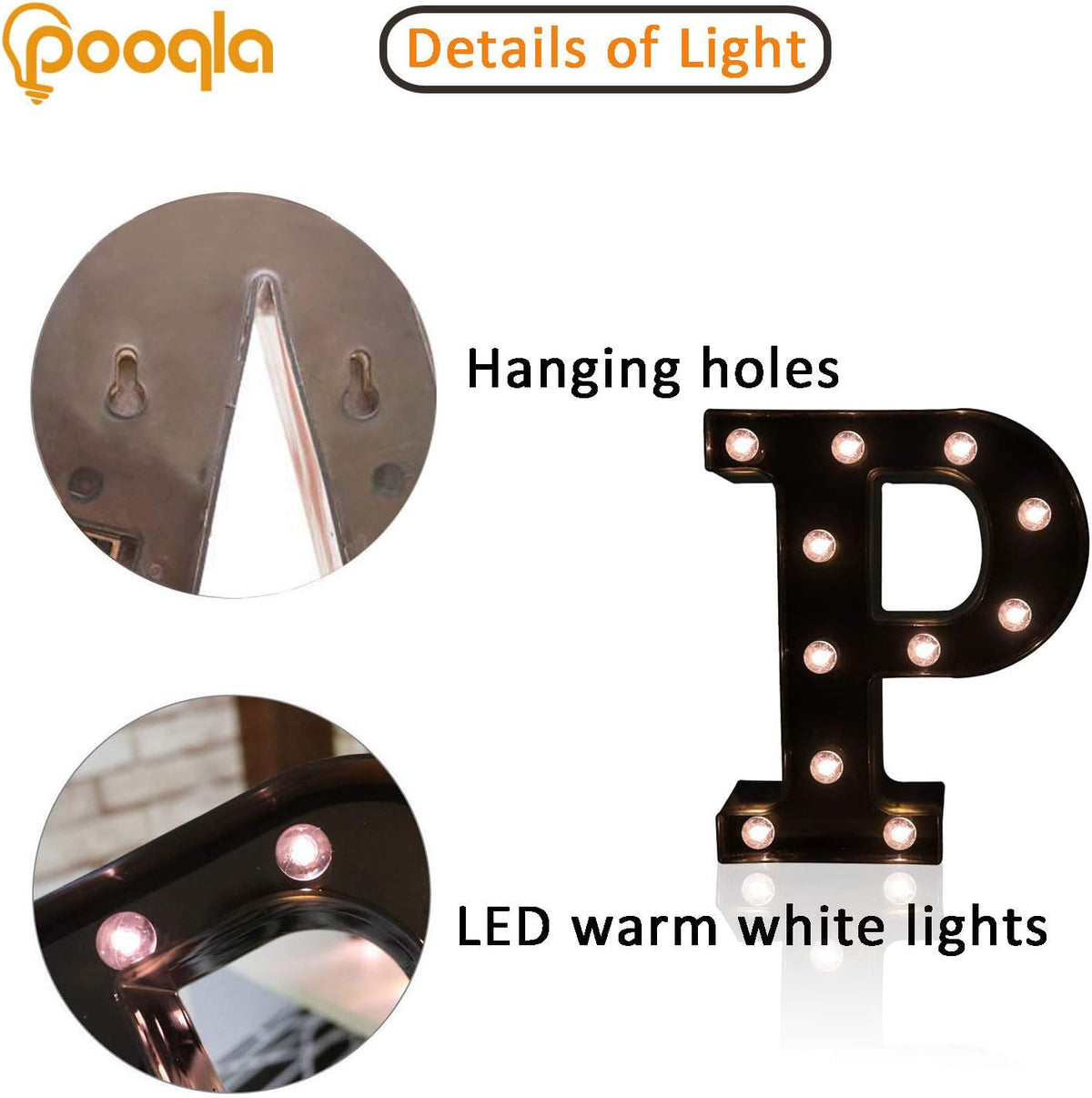 LED Illuminated Letter Marquee Signs - Alphabet Decorative Letter Lights For Wedding Birthday Party