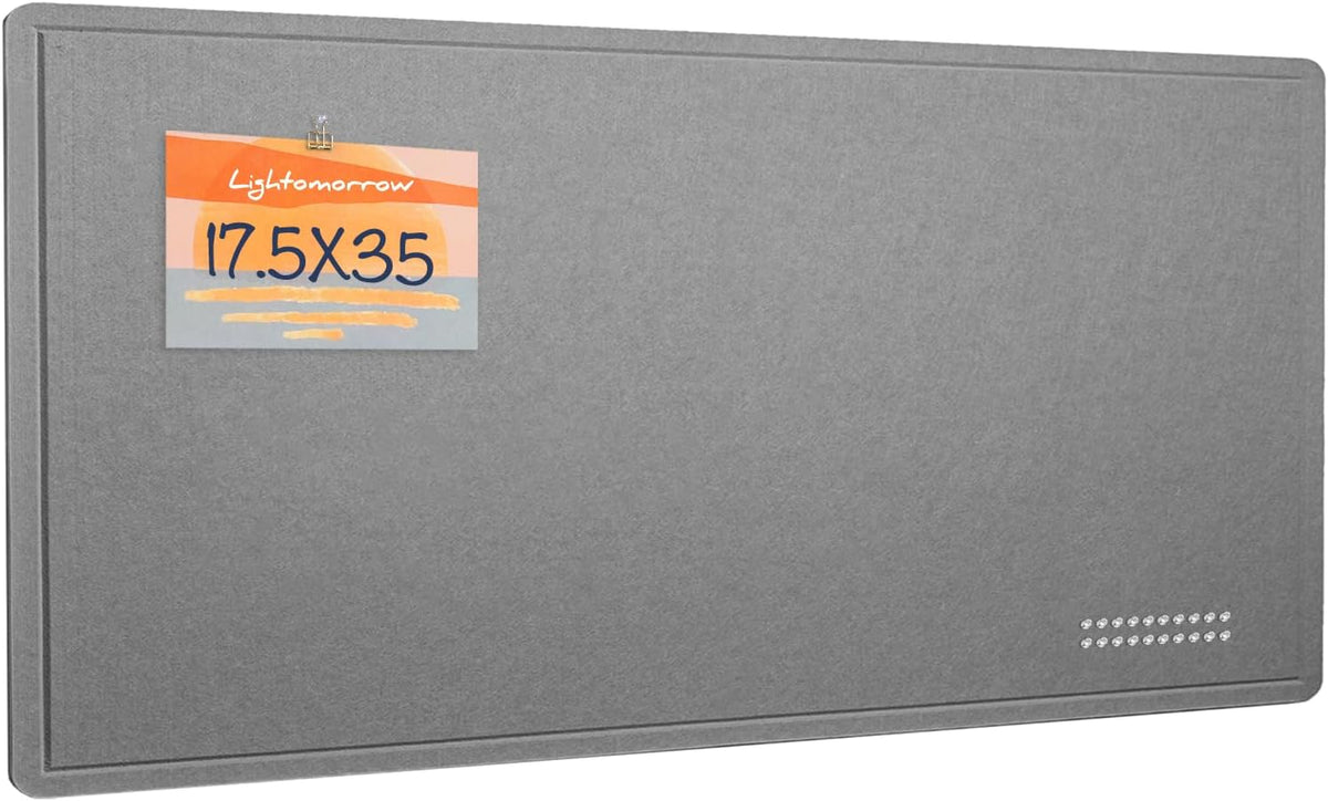 Bulletin Board, 35 x 17 1/2 inches Felt Board - Decorative Pin Board, Cork Board Alternative for