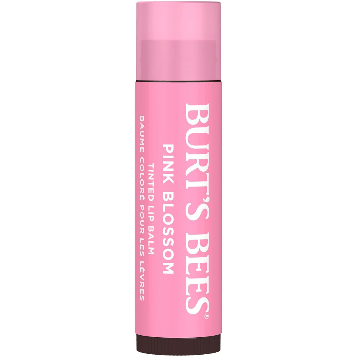 Burts Bees Tinted Lip Balm Pink Blossom; 8 Hour Moisture; Provides a Hint of Color; Nourishing Shea