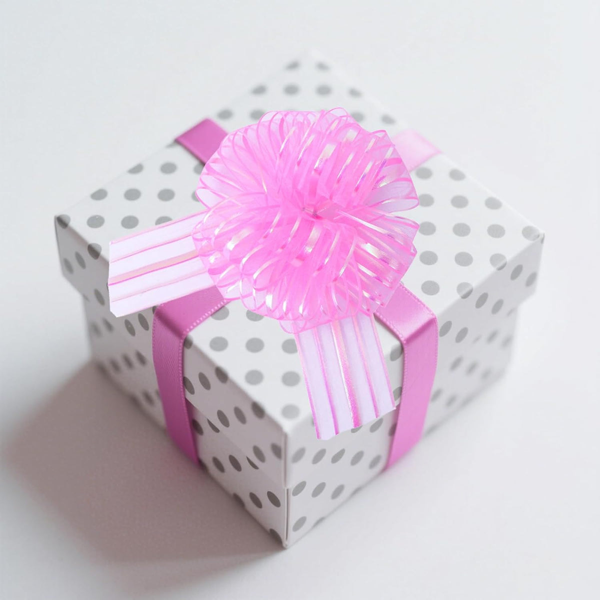 6 Pcs 6 Inch Large Organza Pull Bow Ribbon – Elegant Gift Bows for Wedding Decorations, Christmas