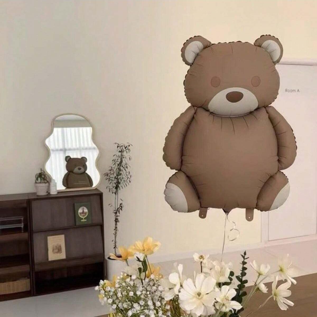 Matte bear Animal balloon Decorations teddy bear Birthday Foil balloons for baby shower Jungle