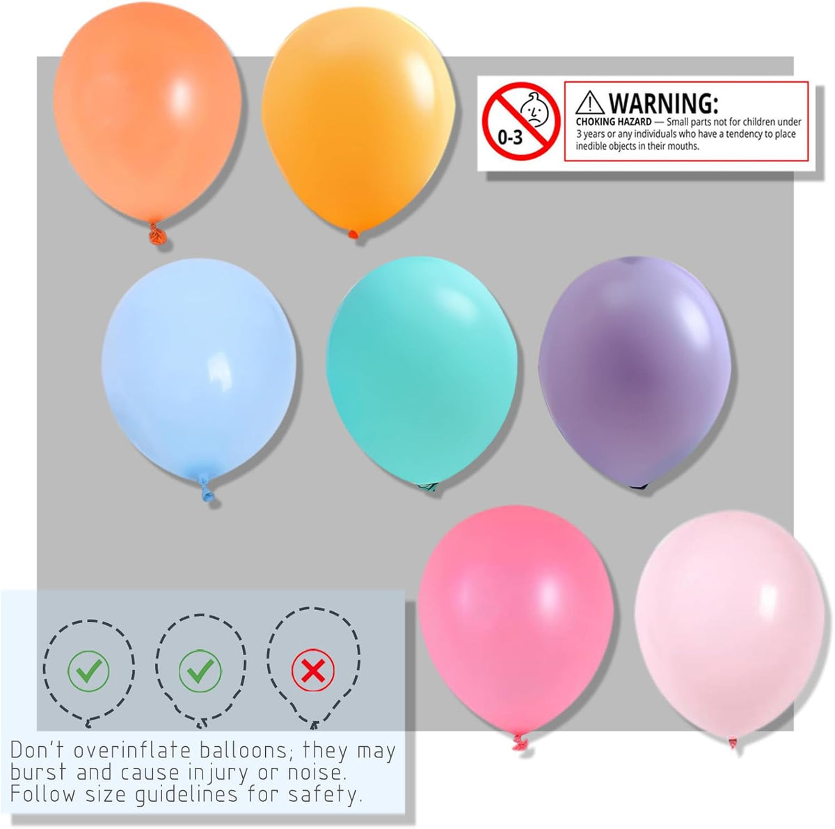 Balloon Column Stand Kit,2 Sets of Assorted Rainbow Balloon Tower Pillar with Reusable Design for