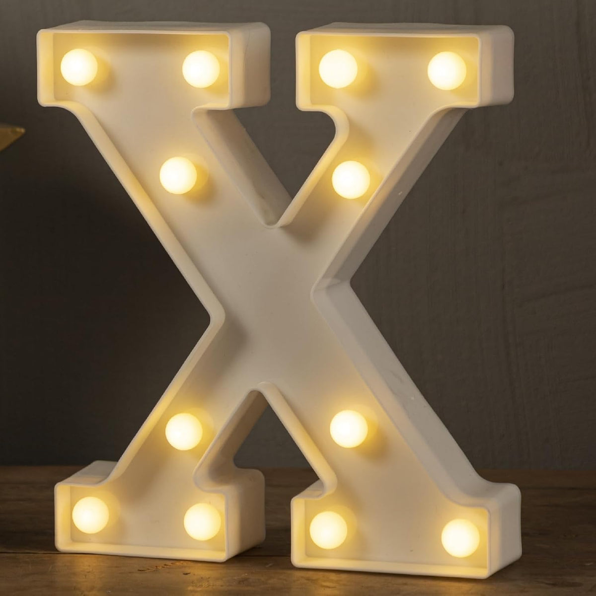 HXWEIYE Light Up Letters X, LED Marquee Sign 26 Alphabet and 10 Number Big Lights for Party