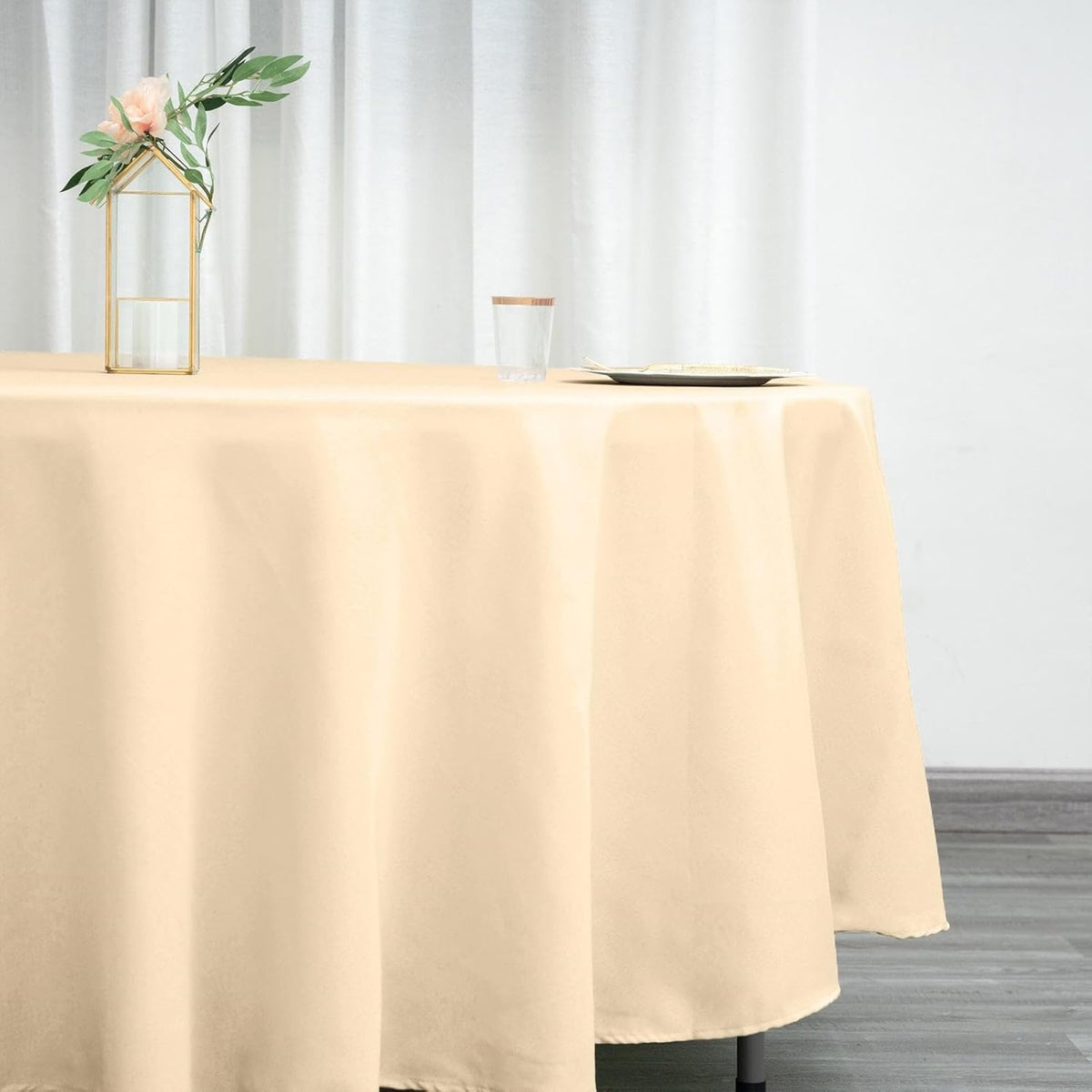 Efavormart Round Tablecloth, 108 Inch Stain & Wrinkle Resistant Washable Table Cloth, Decorative