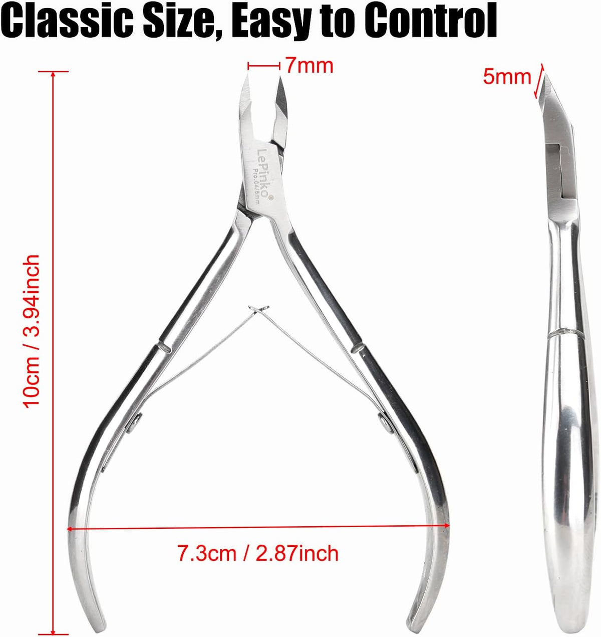 LePinko 4 Packs Upgraded Cuticle Trimmer kit, Sharp Dead Skin Clipper, Labor-saving Cuticula