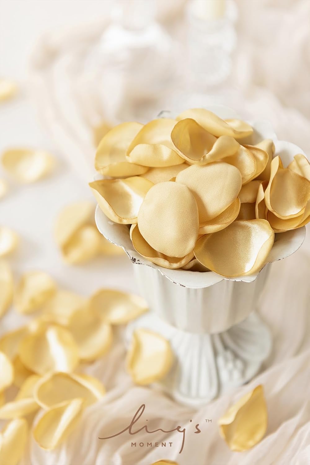 Ling's Moment Rose Petals, Silk Flower Petals for Wedding/Aisle/Flower Girl Baskets/Table
