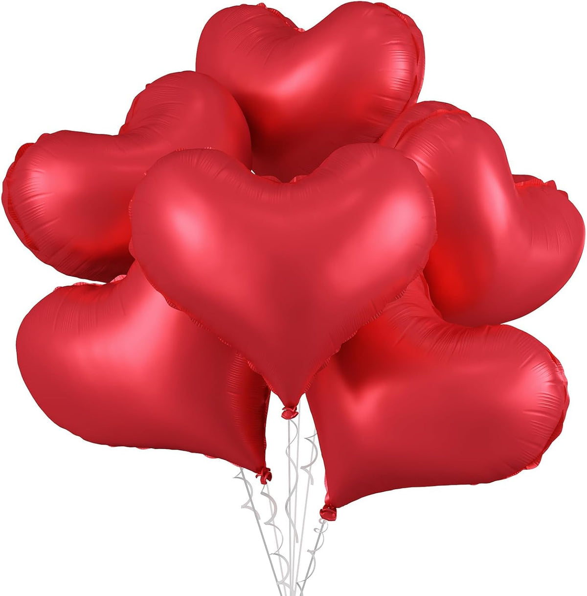 Red Heart Balloons,24Inch Large Red Heart Foil Balloons for Valentine's Day Birthday Wedding Baby