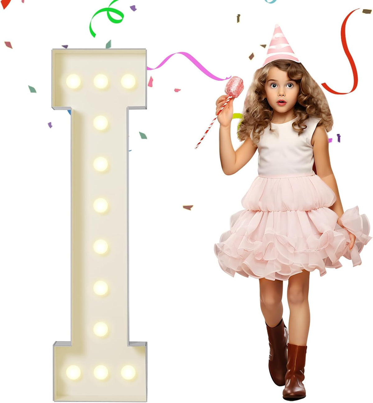 eufony Marquee Letters 4 Feet Tall, 4 FT Marquee Light Up Letters, Giant Light Up Letters 4FT for