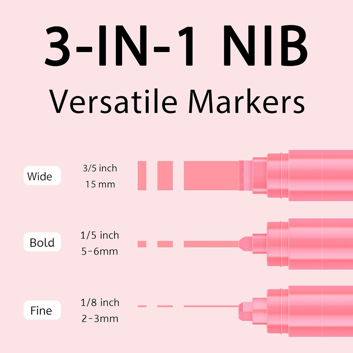 Jumbo Graffiti Poster Markers Set: 12 Neon Colors Large 15mm Wide Tip Permanent Ink Thick Acrylic
