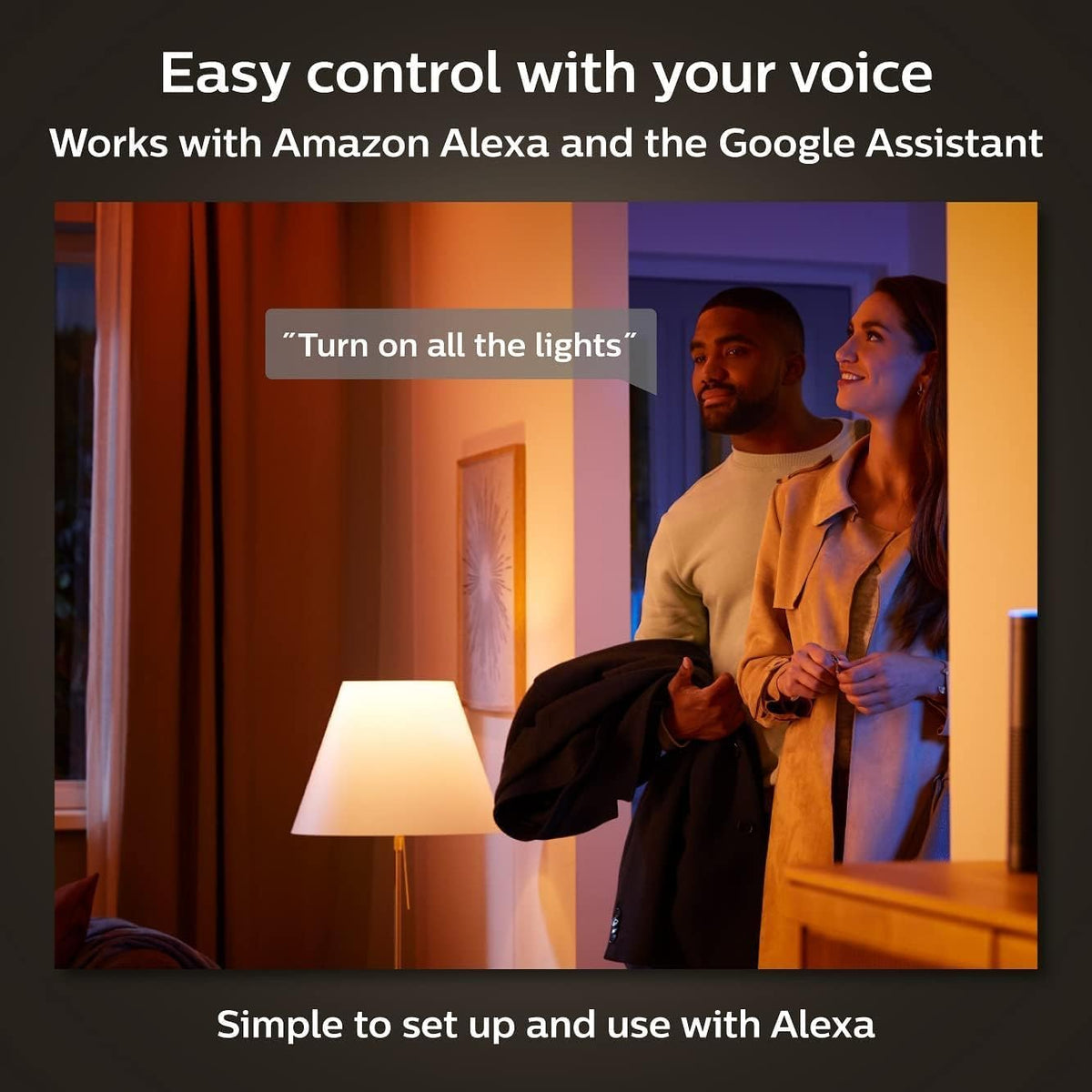 Philips Hue BR30 LED Smart Light Bulbs - Flicker-Free 85w Light Bulbs - Bluetooth Compatible
