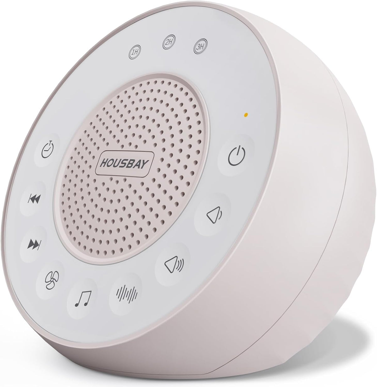 Housbay White Noise Machine with 31 High Fidelity Soothing Sounds, 5W High Power Loud Enough