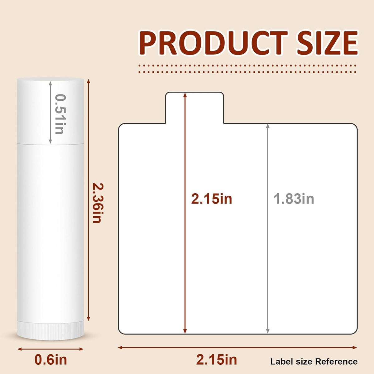 120 Pack Lip Balm Unlabeled, Natural Lip Balm Bulk Blank Tube, Personalized Lip Balms for Party