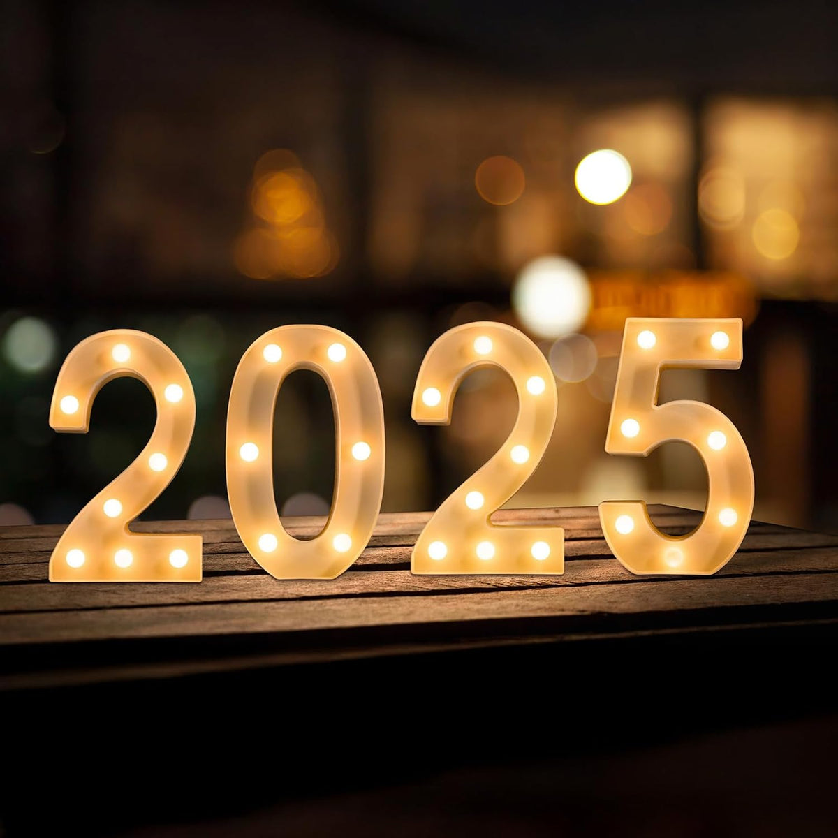 Foaky Decorative Led Marquee Light Up Number, Marquee Light Up Number Sign for Night Light Wedding