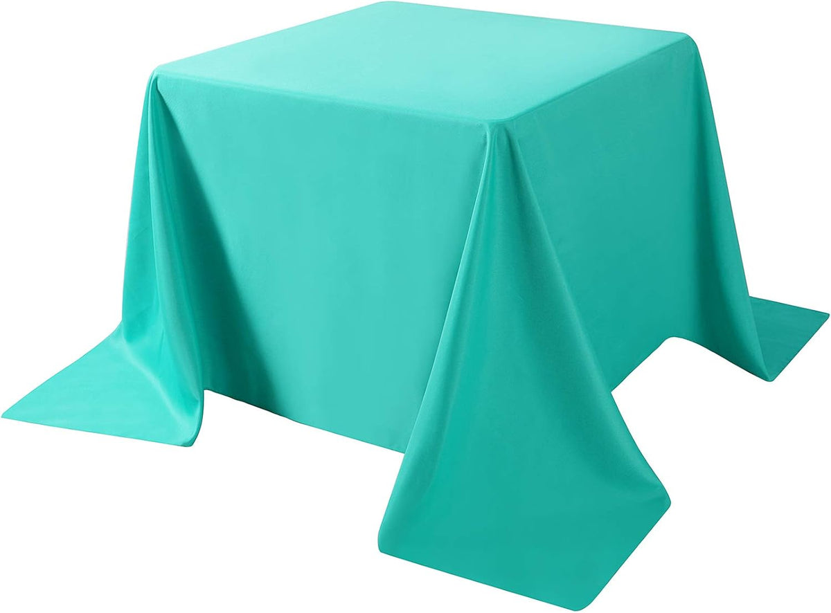 Cupuamon Square Tablecloth 90x90 inch Washable Polyester Fabric Table Cloth for Wedding Party