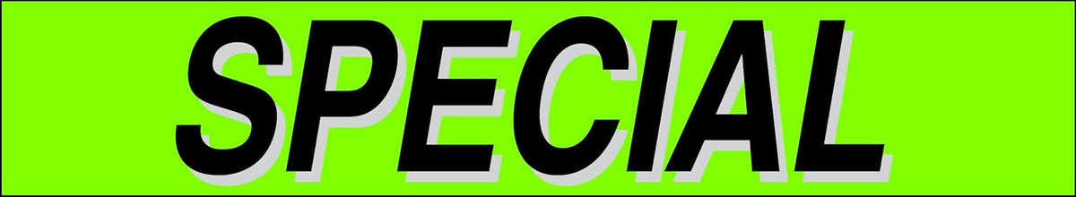 Ez-line Vinyl Windshield Stickers 3 Dozen 15 Inch Chartreuse Slogan Dealership Pro Pack for Car