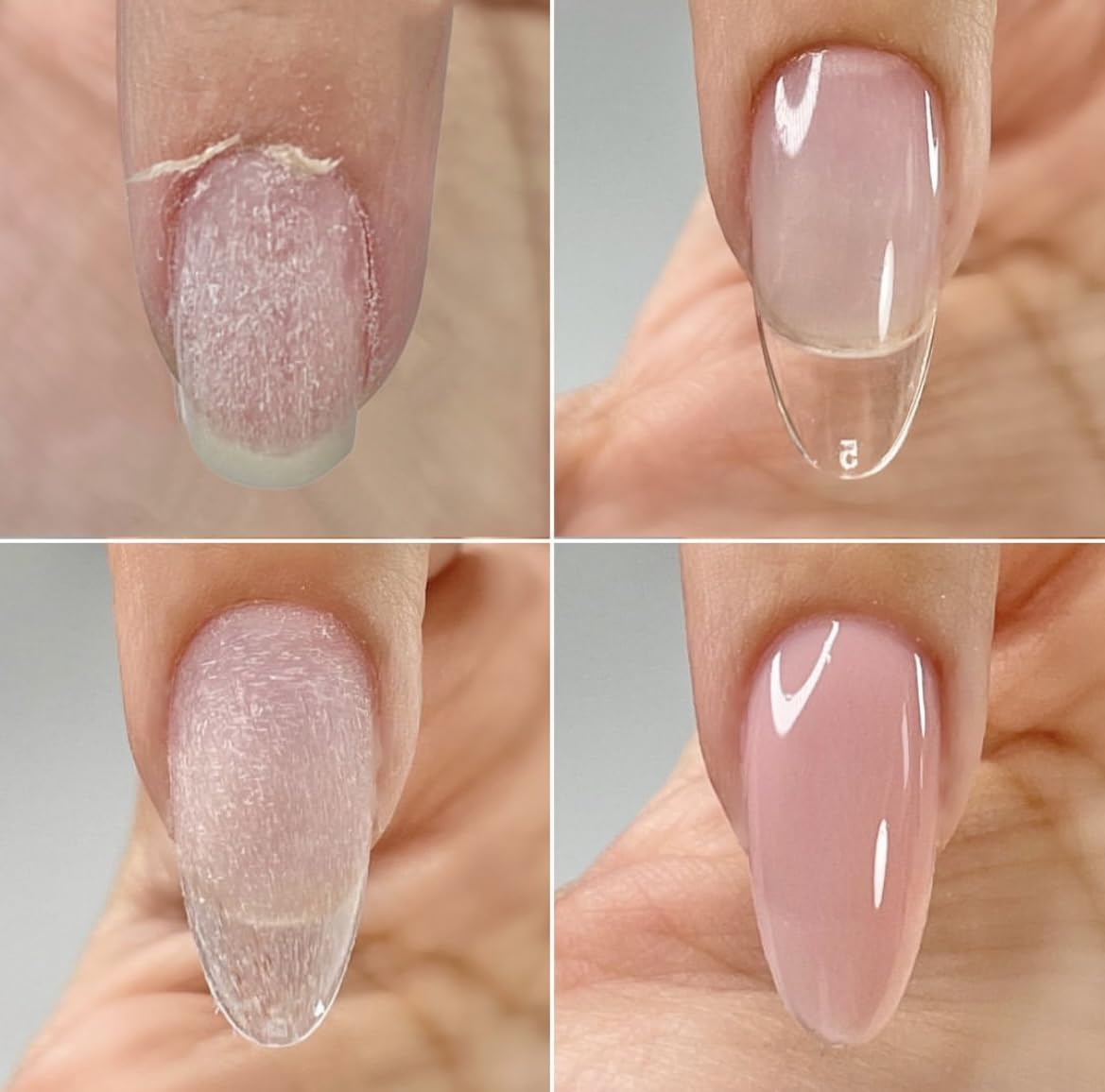 Salon-Grade Builder Gel (Wooly Beige + Pastel Rose) - Hypoallergenic Strong Base Coat |