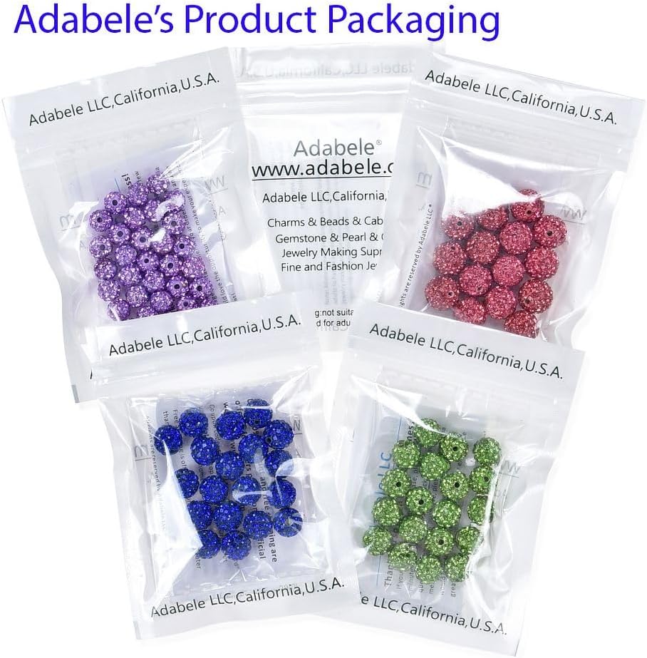 25pcs Adabele Grade A Suncatcher Crystal Rhinestone Pave Loose Beads 8mm Sun Orange Polymer Clay