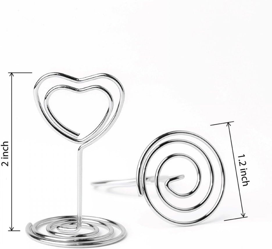 20pcs Mini Place Card Holder, Table Number Holders, Table Card Holders, Table Number Stands, Wire