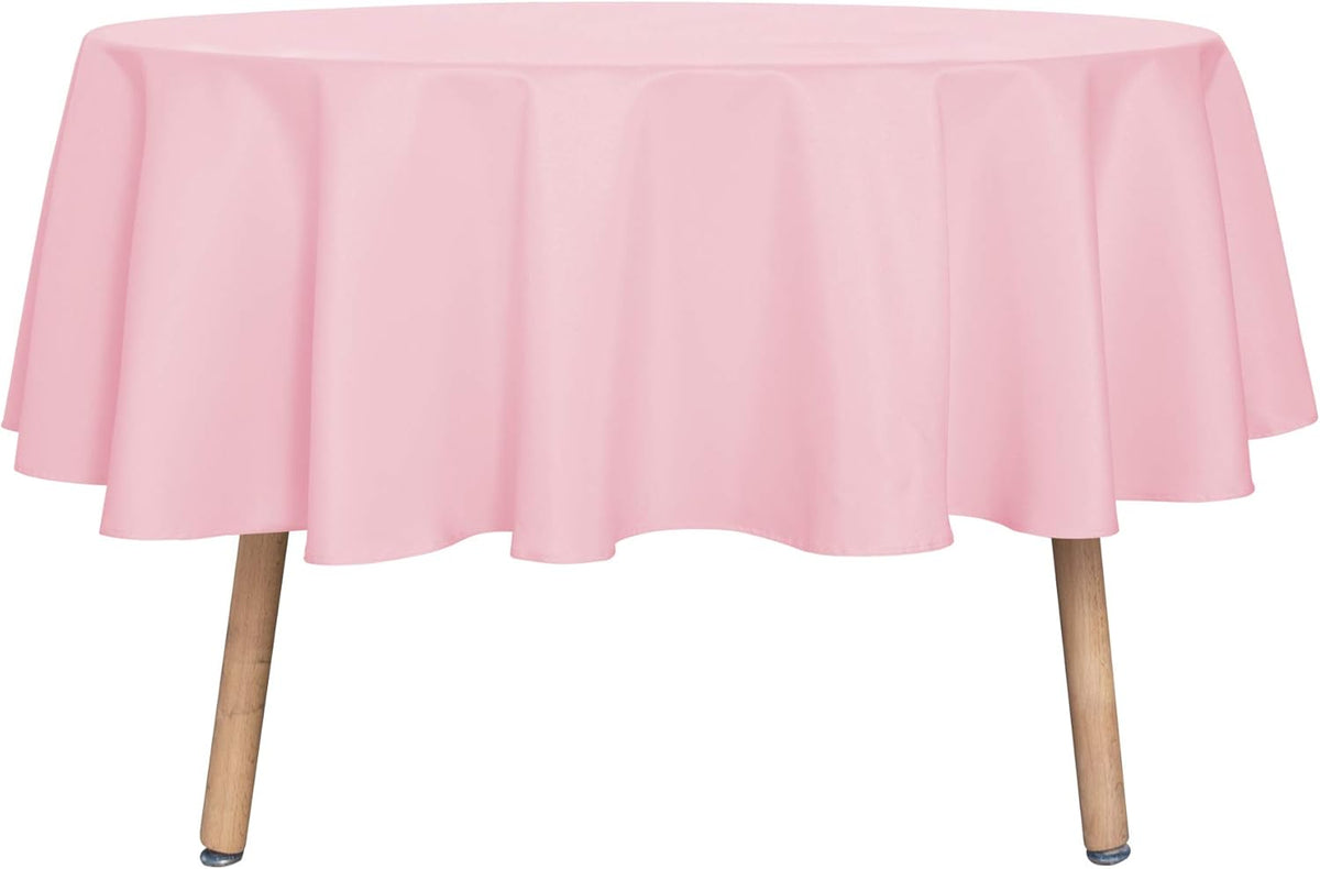 sancua Round Tablecloth - 70 Inch - Water Resistant Spill Proof Washable Polyester Table Cloth