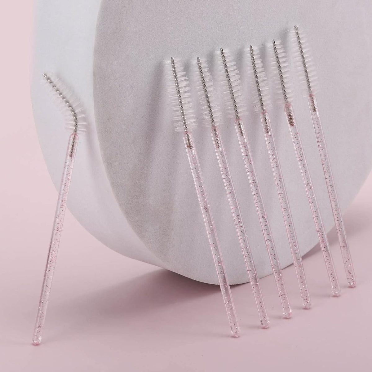 Tbestmax 300 Pcs Disposable Spoolies, Mascara Wand Eyelashes Brushes Applicator for Eyebrow Eye