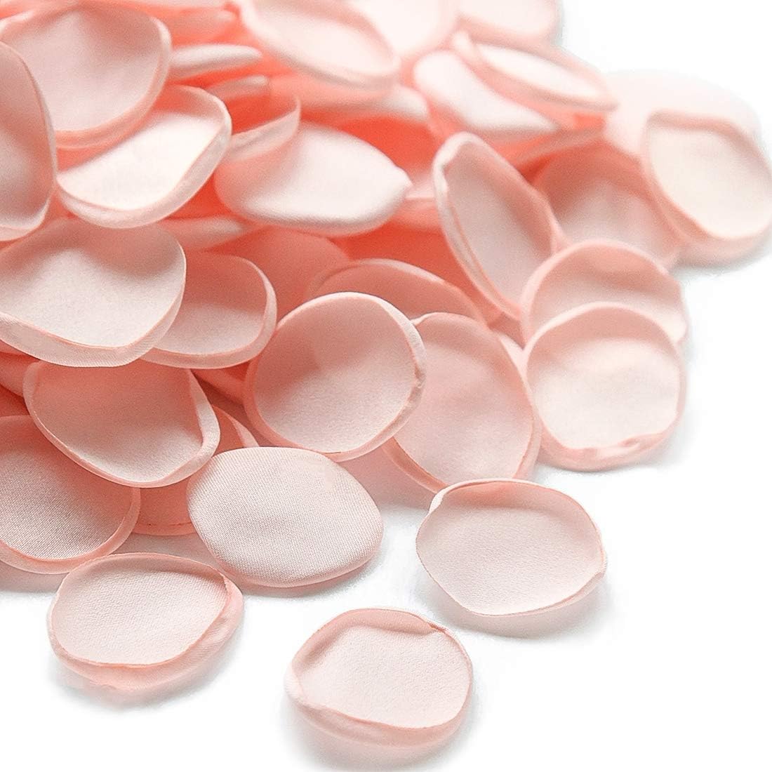 Floroom 300pcs Rose Petals Blush Faux Silk Flower Petals for Wedding Flower Girl Basket Pink Aisle