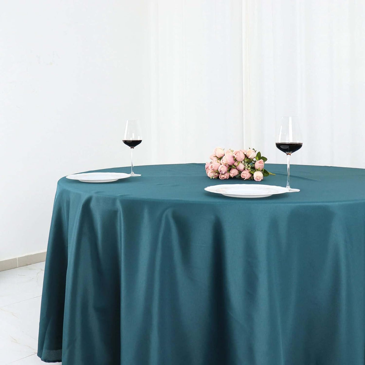 Efavormart Round Tablecloth, 108 Inch Stain & Wrinkle Resistant Washable Table Cloth, Decorative