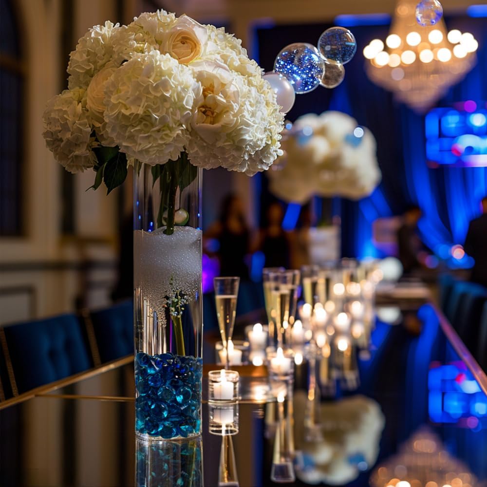720 Pcs Morandi Blue Acrylic Diamonds Gems Table Scatters for Wedding Centerpieces,Treasure