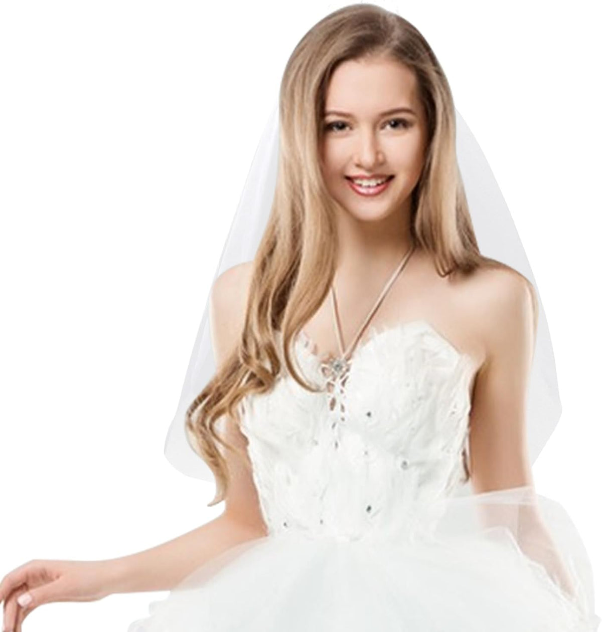 Bride To Be Embroidered Veil, Bride Veil for Bachelorette Party White Veils for Brides Accessories