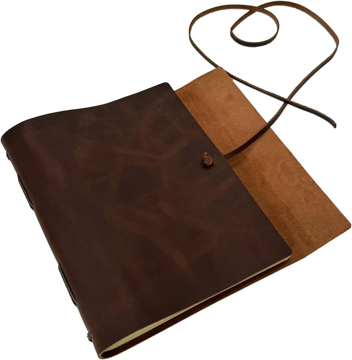 Large Notebook Journal - Genuine Leather Journals for Writing A4 Size Diary 8x10 Inch, Notepad For