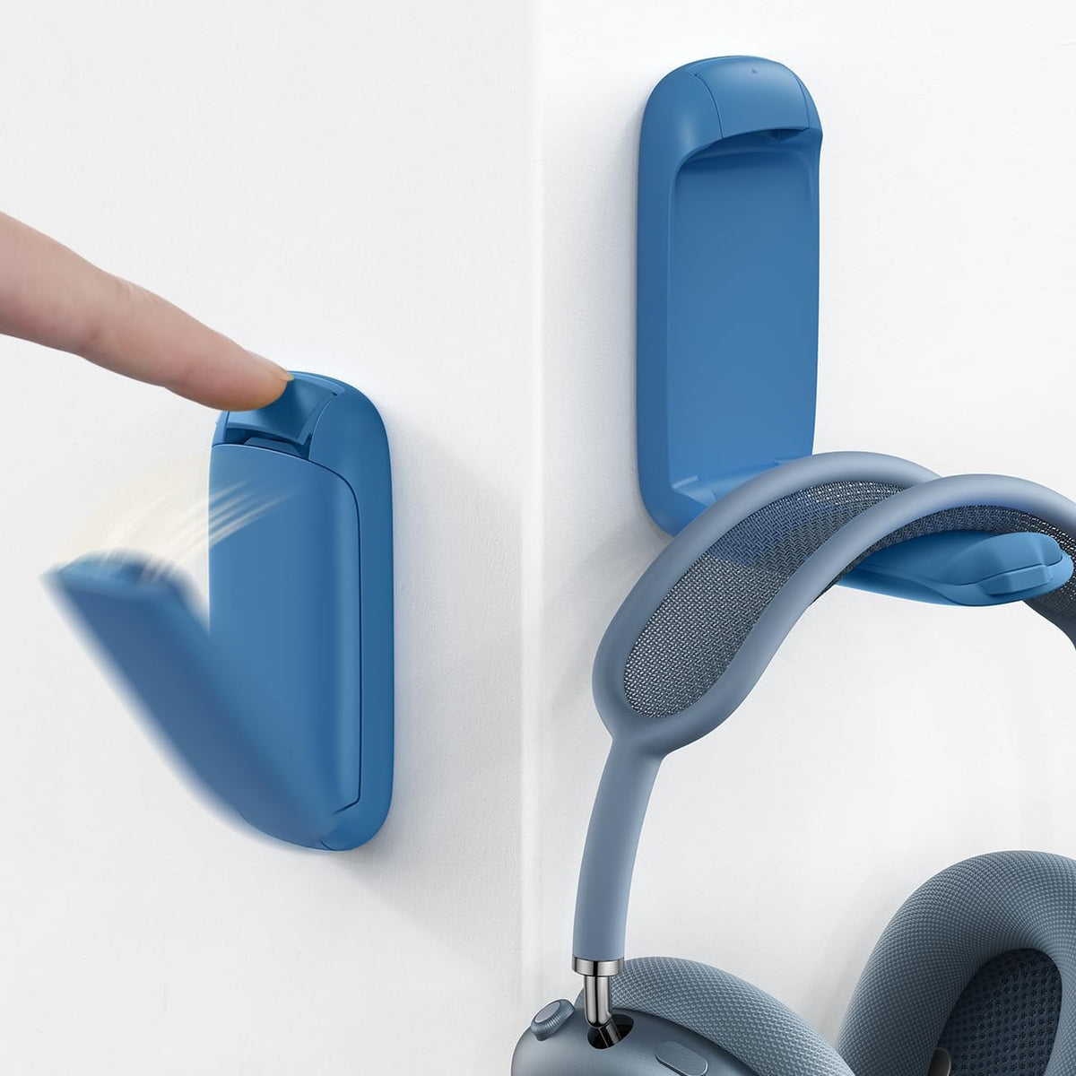 Lamicall Headphone Stand, Sticky Headset Holder - Foldable Headphone Holder Hook Mount, Adhesive