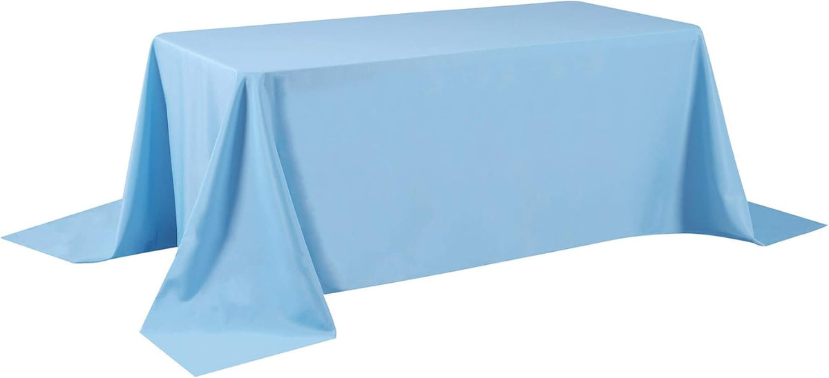Rectangle Tablecloth 90x156 inch Washable Polyester Fabric Table Cloth for Wedding Party Dining