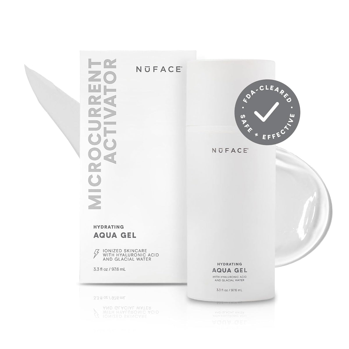 NuFACE Aqua Gel Activator - Microcurrent Conductive Gel & Activator Powered by IonPlex & Hyaluronic