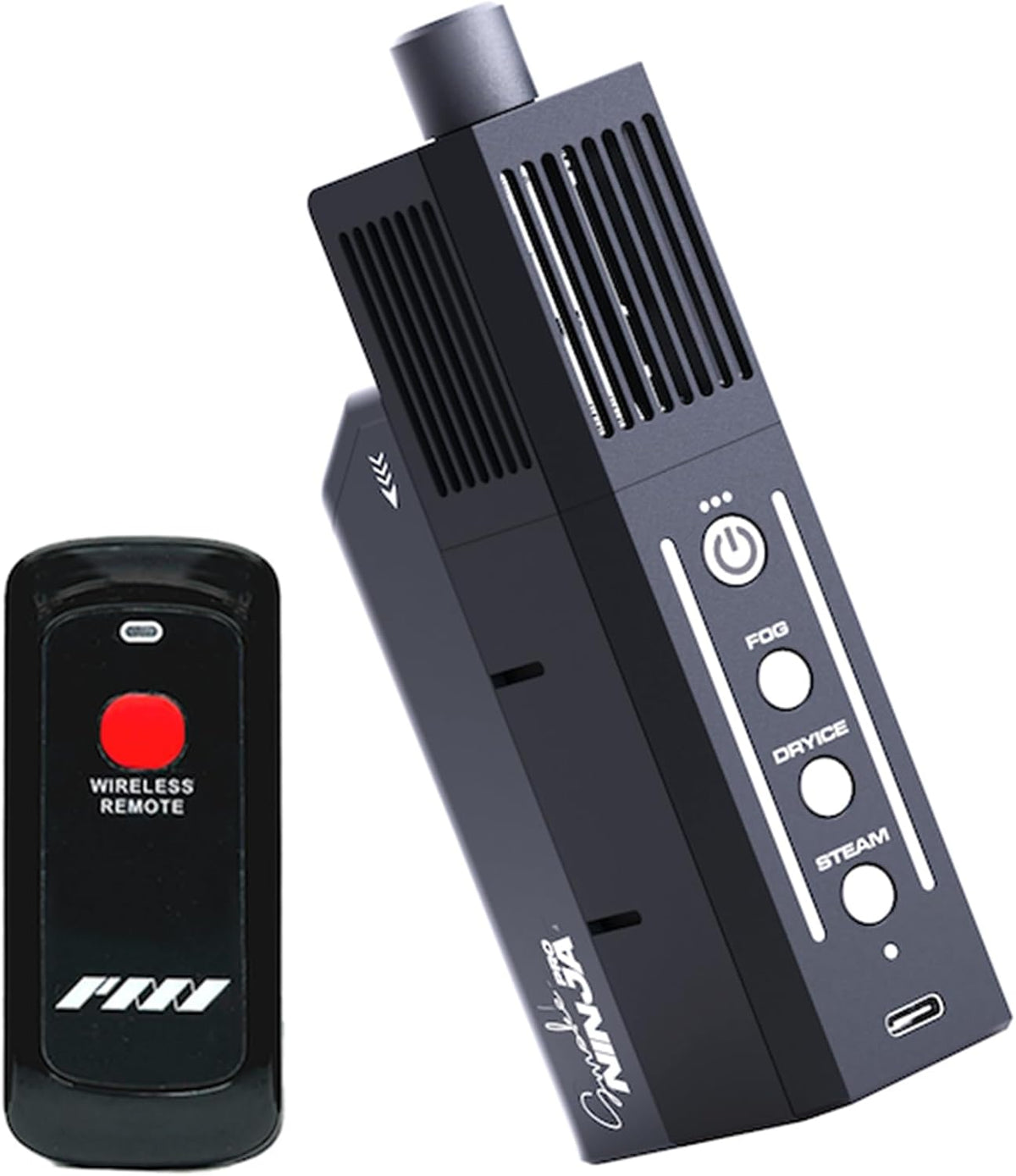 PMI SmokeNINJA PRO KIT - Portable Fog Machine with Bluetooth, 3rd Gen Haze Nozzle for Cinematic &