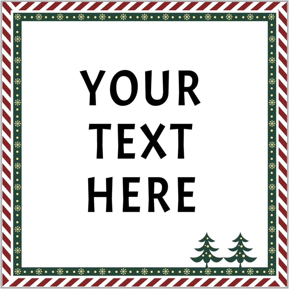 100-1000pcs Custom Stickers Merry Christmas Stickers Personalized Labels Adhesive Xmas Decorative