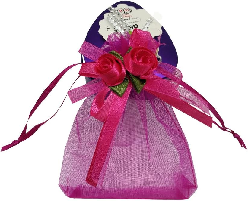 Ankirol 50pcs Sheer Organza Favor Bags For Wedding 3.8x4.8'' Gift Bags Samples Display Drawstring