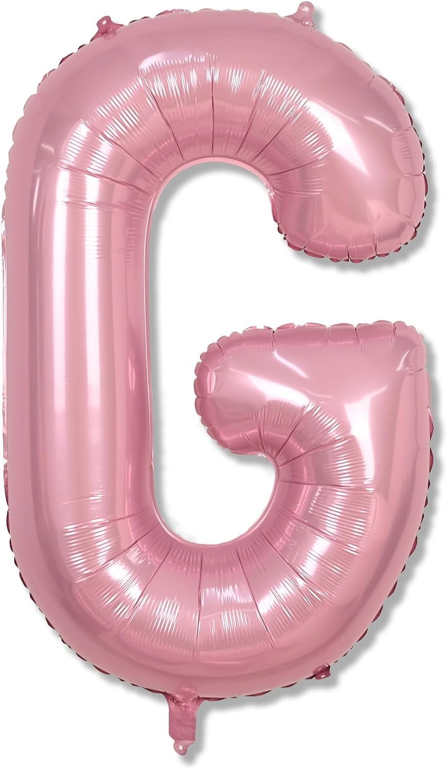 G Letter Balloon Pastel Pink, 40" Alphabet Helium Balloon, Large Inflatable Baby Pink Name Balloon