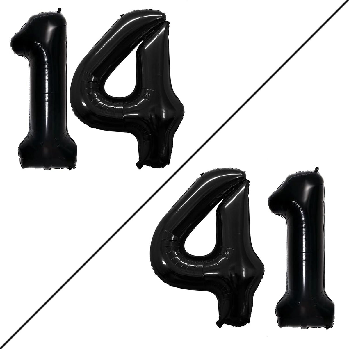GOER Number 14 Balloons for 14th Birthday Sweet 14 Party Decorations,42 Inch Jumbo Foil Helium 41