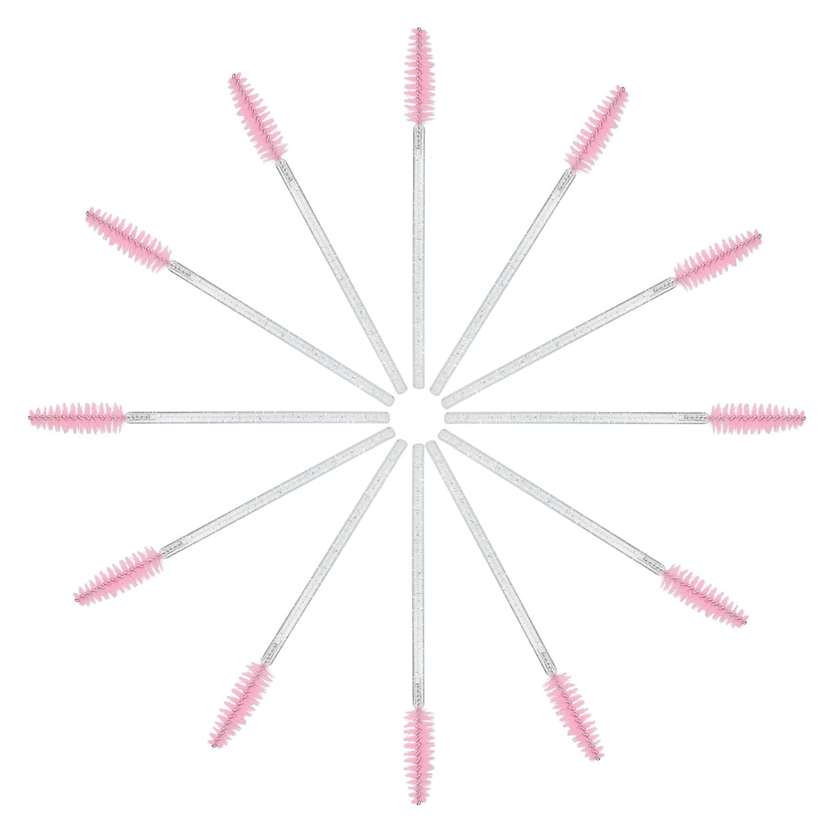 G2PLUS 300PCS Disposable Mascara Brushes, Crystal Lash Brush Makeup Kit, Adjustable Eyelash