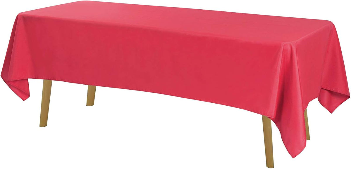 Rectangle Tablecloth 60x120 inch Washable Polyester Fabric Table Cloth for Wedding Party Dining