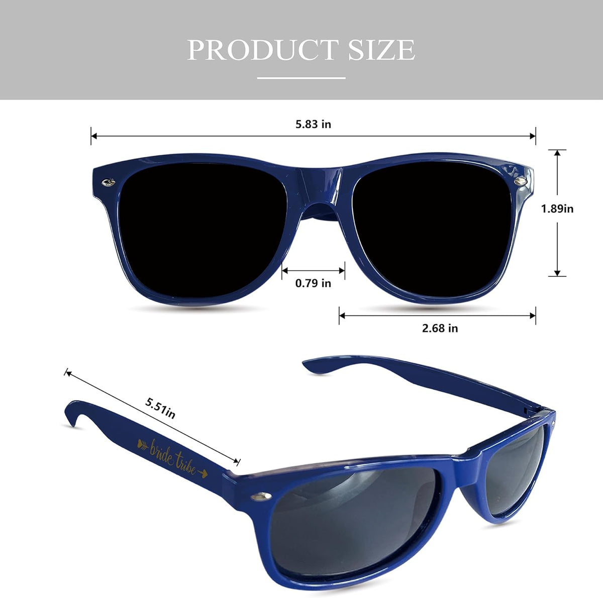 LADY&HOME 10 Pack Bachelorette Party Sunglasses Favors, Bridesmaid and Bride Tribe Sunglasses for