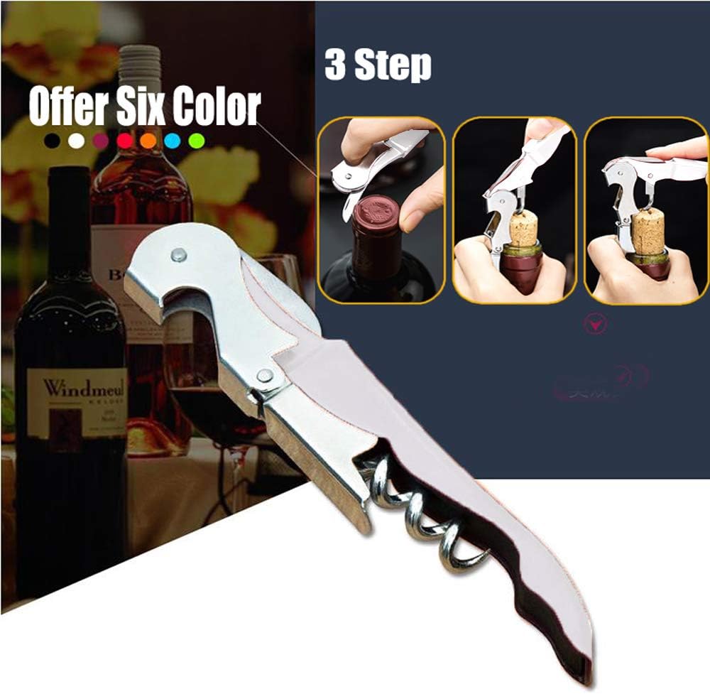 Professional Waiter Corkscrew Wine Openers Set, Heavy Duty Stainless Steel Hinges Wine Key for