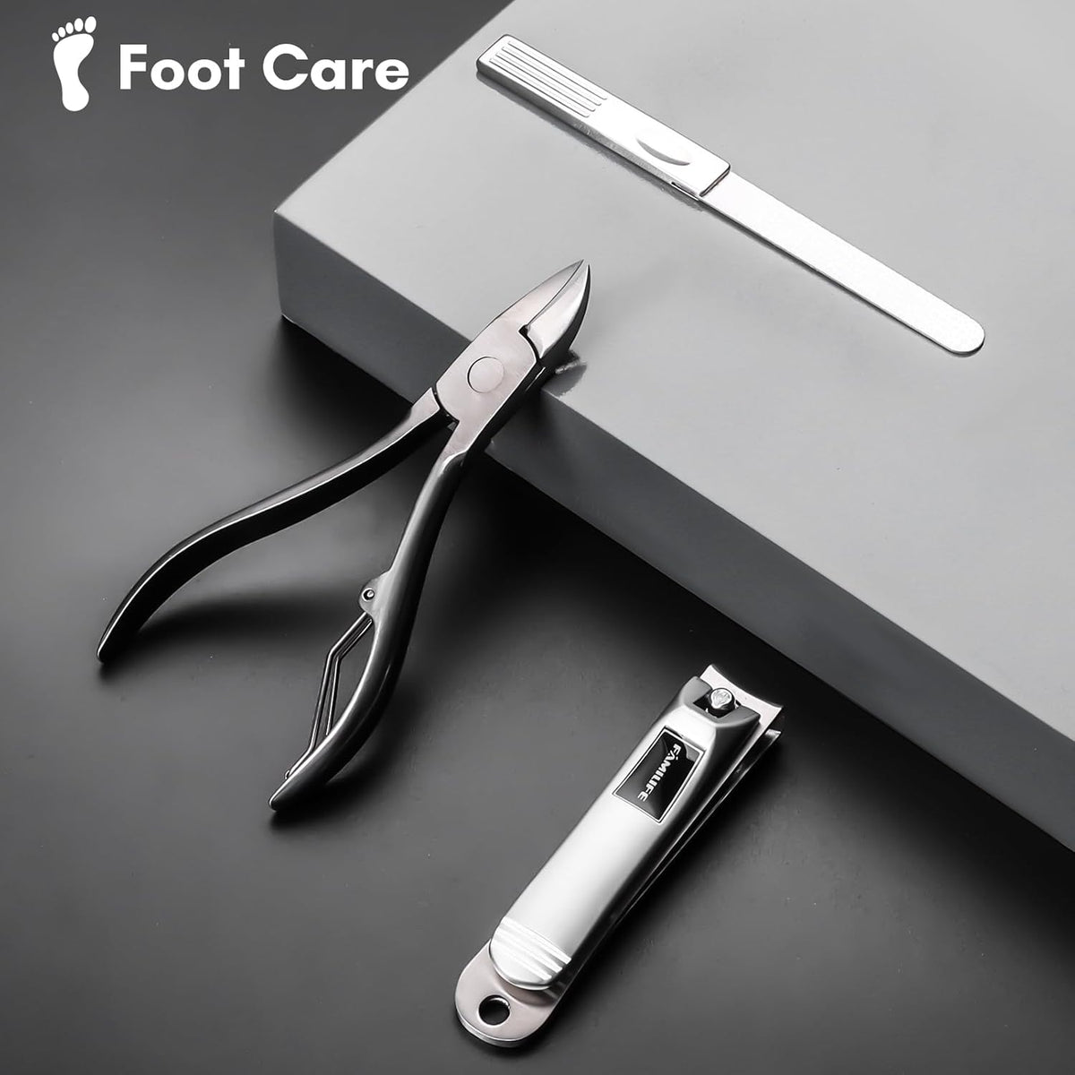 FAMILIFE Manicure Set, Professional Manicure Kit Nail Clippers Set 11 in 1 Stainless Steel Pedicure