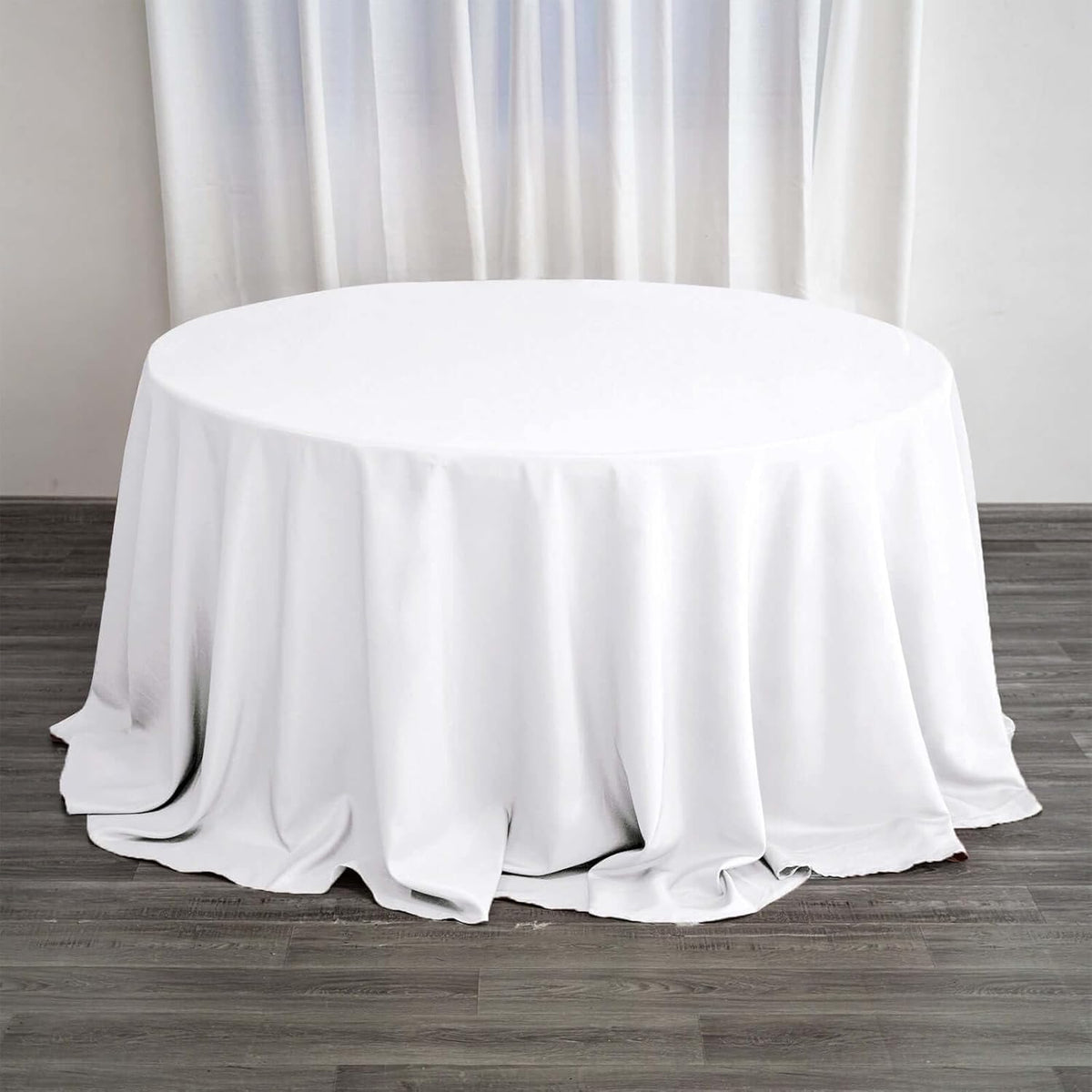 Efavormart Round Tablecloth, 132 Inch Stain & Wrinkle Resistant Washable Table Cloth, Decorative
