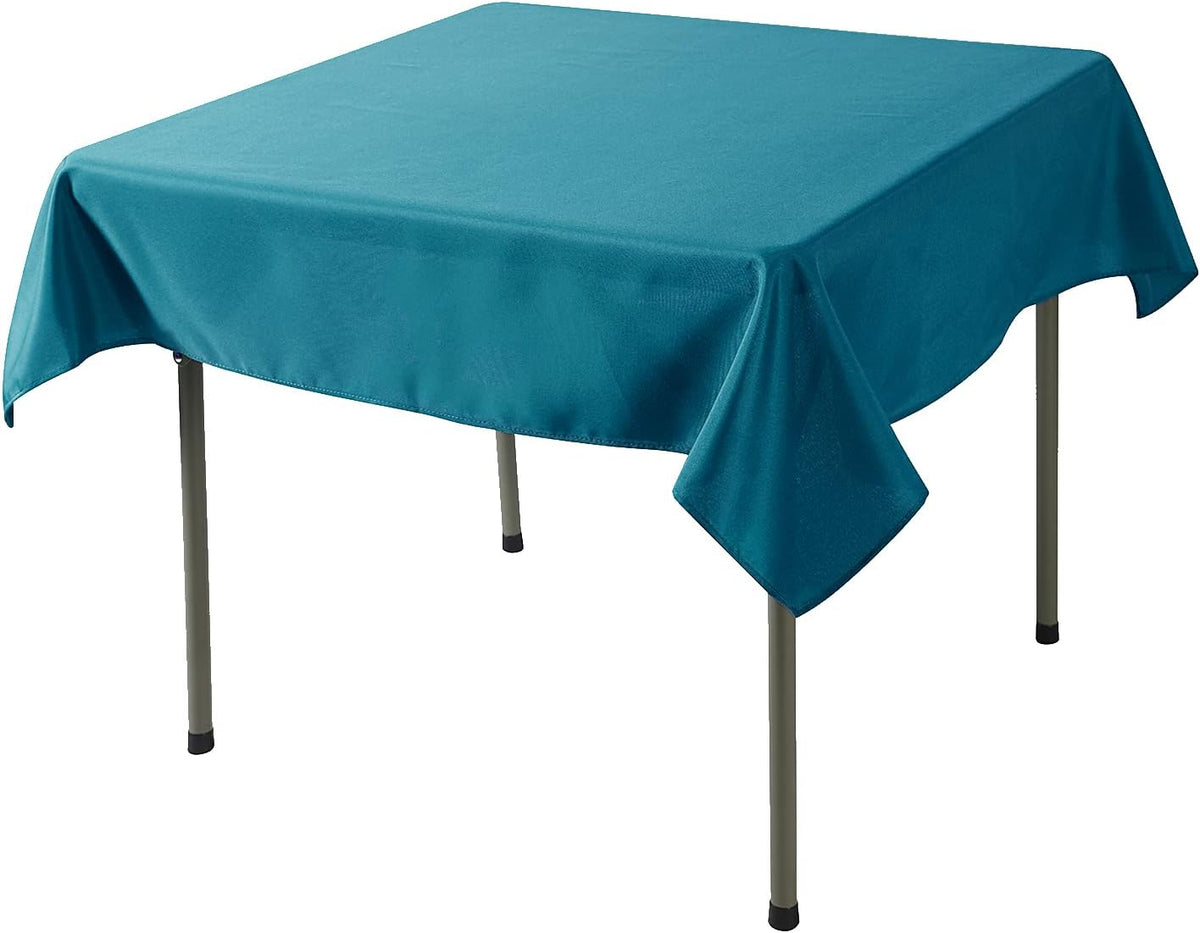 Cupuamon Square Tablecloth 52x52 inch Washable Polyester Fabric Table Cloth for Wedding Party