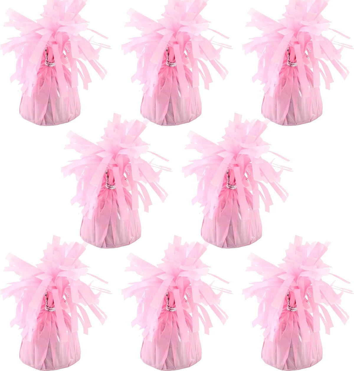 8 Pcs Pink Metallic Balloon Weights Holder Anchors Balloon Holder Weights for Helium Balloons