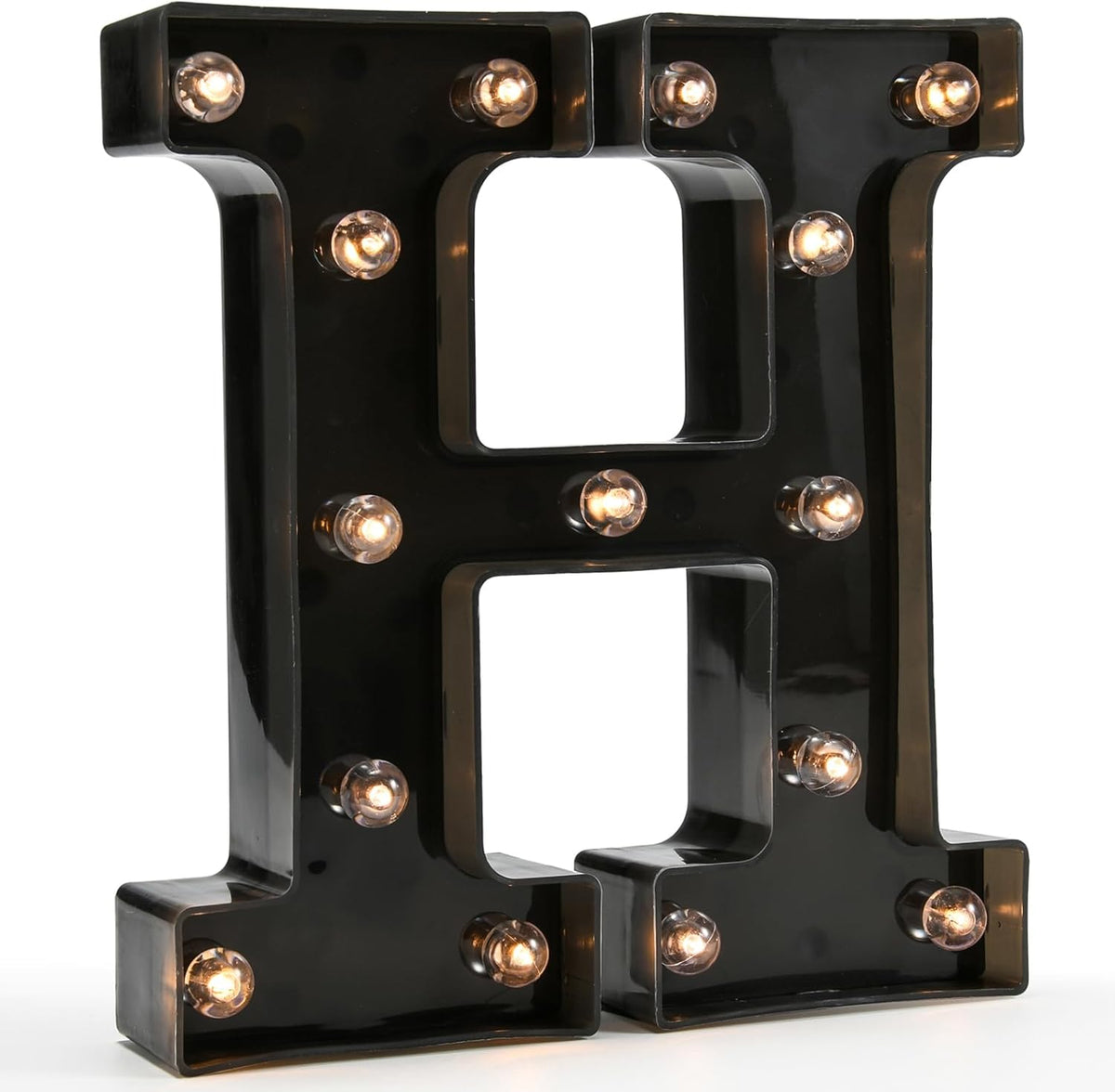 Light Up Black Alphabet Marquee Letters Sign LED Marquee Number Lights Sign for Night Light Home